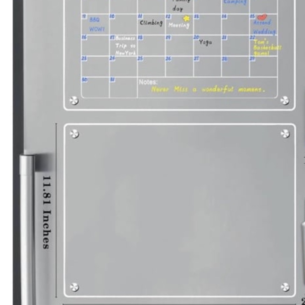 Magnetic Dry Erase Calendar Board